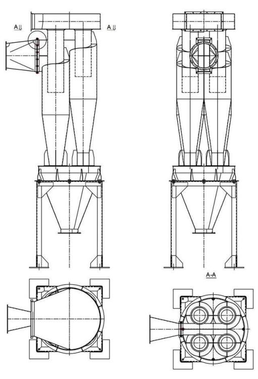 чертеж циклона У21-ББЦ в Якутске